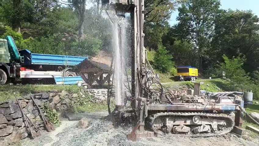 Ukážka videa z vŕtania studne